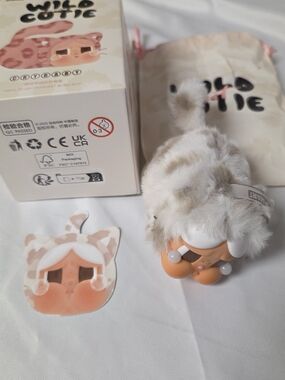 100% Authentic POP MART Crybaby Pendant Plush Toy Dolls - Vanilla Cutie